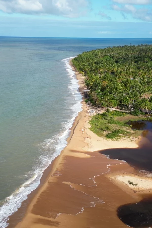 Litoral de Guaiú visto de cima